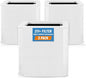 3 Pack 211+ Replacement Filters Compatible with Blue Pure 211+ Air Purifier, Consists of H13 True Filter and Activated Carbon, Collapsible Air