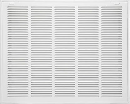 25"W x 20"H [Duct Opening Size] Steel Return Air Filter Grille - Removable Face/Door for 1 inch Filters -HVAC Vent Cover Grill - White [Outer Dimensions: 27 5/8"W X 22 5/8"H]