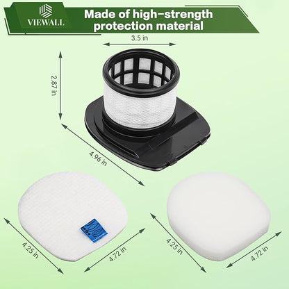 IX141 Filter Replacement for Shark IX141AMZ IX140 IX142 IX144 IZ140 IZ141 IZ142 IZ242 WZ140 WZ240 WZ250 UZ145 UZ155 QZ140 Pet Cordless Stick Vacuum, Part 616FJ140 & 617FJ140, 1 HEPA 3 Foam Felt Filter