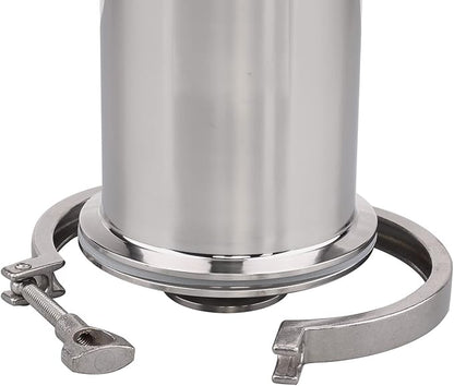 DERNORD 1.5 Inch Tri-Clamp Filter - SS304 Sanitary Fittings Inline Straight Strainer with 60 Mesh Stainless Screen