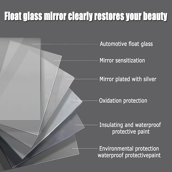 Bathroom Mirror with LED Lights, Backlit Illuminated Bathroom Mirror Wall Mounted Multifunction Vanity Mirror with 3 LED Light Color Dimmable and Demister Pad,(A,H70*W90CM/H27.5*W35.4IN)