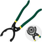 12" Adjustable Oil Filter Pliers,Car Oils Filters Removal Tool for Oils Filters Removals and Installation,Multi-Functional Oil Filter Wrench Tool with Non-Slip Handle