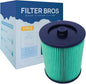 Filter Bros 17912 HEPA Replacement Fits Craftsman Shop Vacuums 5 Gal Plus