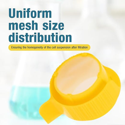 PEKYBIO 40um 70um 100um Cell Strainer Set, Stackable Handle Filter Screen with Nylon Screen Mesh and Polypropylene Frame, Sterile Cell Filter in Individual Blister Packaging, 3 Pcs