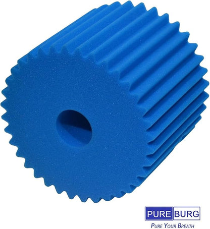 PUREBURG Foam Filter Compatible with Electrolux Aerus Centralux Central Vacuums E130 E130L E130A E130B E130F E130G E130J 1590 1590A 1561 1569 1580 1584,Blue 7" x 8 1/2"