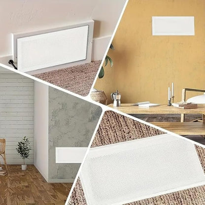 6-Pack White Magnetic Vent Covers 5x13 Inch - Universal Fit for Floor, Wall & Ceiling Registers (5"-6" Width x 13"-14"Length) | High Airflow Mesh Design | Tool-Free Easy Installation