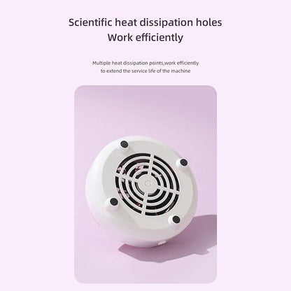 Nail Dust-Collector Filter for Nail Techs, Rechargeable Nail-Dust-Collector Sheets, Low Noise & Ergonomic Handle Design, Powerful Nails-Fan Nails-Tech-Must Haves for Gel Polish, Salon & Home Use