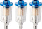 3 Pcs Compressed Air Filter Water Oil Separator, 1/4 Inch NPT Inlet and Outlet Water Separator Air Compressor Moisture Filter for Air Line Compressor Fitting