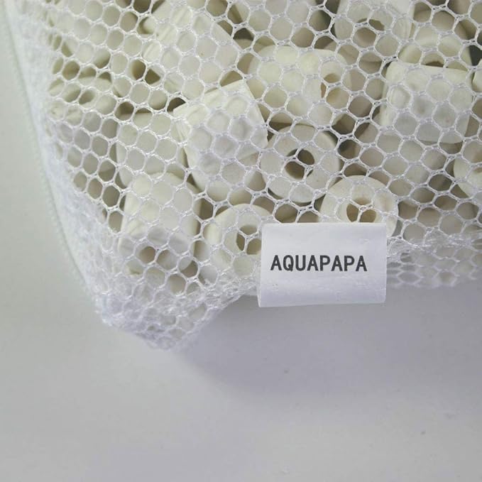 Aquarium Biological Bacteria House Ceramic Rings Filter Media 6 lbs Bagged for Pond Fish Tank Canister Filter