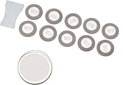 10 Pack 20 mm Ceramic Mist Maker Discs for Humidifier Dust Collector and Air Cleaner Includes 1 Pc Iron Plate Replacement Atomizer Fogger Disc Kit