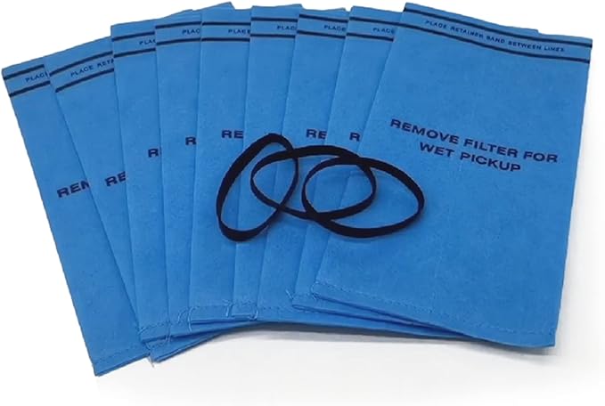 Smilefil 9 Pack Wet Dry Vacuum Filter Bags Compatible with Stinger 2.5 to 5 Gallon WS0255VA, WORKSHOP WS01025F, Craftsman 9-38737, MultiFit VF2000, Select 2-1/2 to 5-Gallon Shop Vac Vacuums