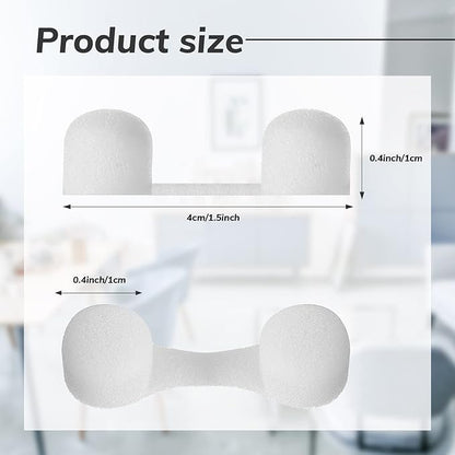 Tondiamo 100 Pieces Nose Plug Filter Disposable Nose Filter Sponge for Women Men Sunless Spray Tanning Outdoor Dust Construction Areas(White)