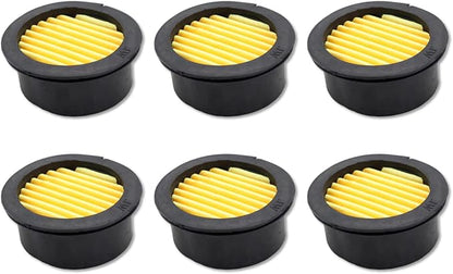 Pack of 6 Air Compressor Silencer Replacement Elements, Air Compressor Intake Filter Silencer Elements, Air Compressor Filter Noise Muffler Elements Replacement Parts