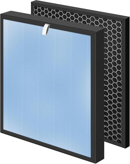 Value Pack Replacement Filter, Compatible with HATHASPACE HSP001 4 Stages Filtration with H13 True HEPA, 4-Pack |2 HEPA |2 CARBON