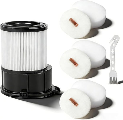 Vacuum Filter Replacement for Shark IP3251 IP3253 IP1255 IP1251 IP1250 PowerDetect Cordless Stick Vacuum, 1 Post-Motor Filter & 3 Pre-Motor Filters for Handheld Vacuum