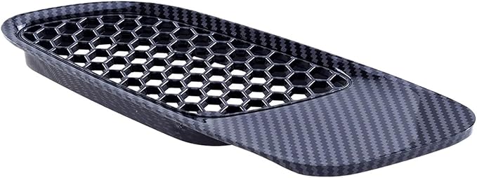 1 Pair Car Front Bonnet Hood Vent Air Intake Cover Compatible With BMW E90 E91 E92 E93 M3 2007-2011 2012 2013 Carbon Fiber Look