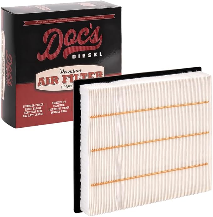 Doc's Diesel Engine Air Filter DPA5512 | Compatible with Dodge RAM 5.9L Cummins 2003-2007 | Replaces AF4177