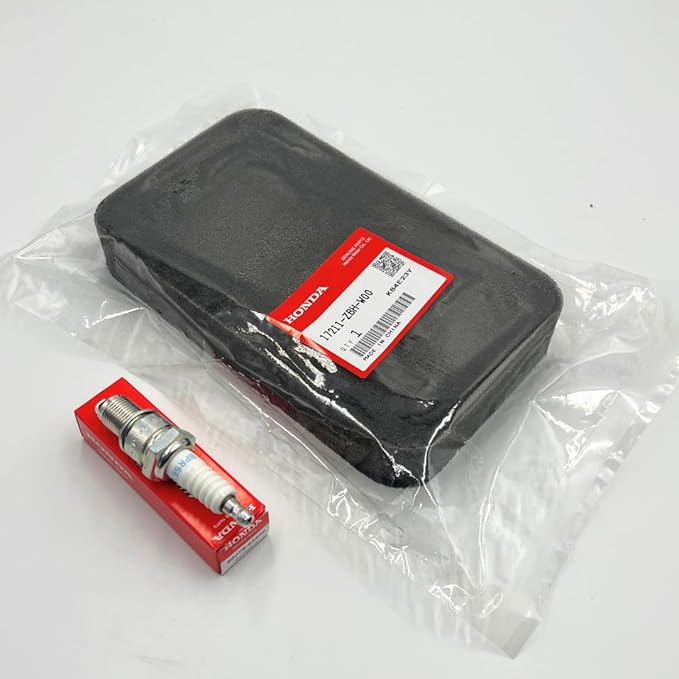 Genuine Tune Up Kit for Honda EB4000x EB5000 EB6500 EM4000sx EM4000sx EM5000sx EM6500sx with Air Filter 17211-ZBH-W00, Motor Oil 10W30 and Spark Plug 98079-55846 BPR5ES