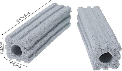 RealPlus Ceramic Bio Filter Media for Aquarium Sump Canister Pond Fish Tank, Vast Surface Area (3.8" Length / 72pcs)