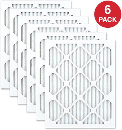 AIRx ALLERGY 16x20x1 MERV 11 Pleated Air Filter - Made in the USA - Box of 6