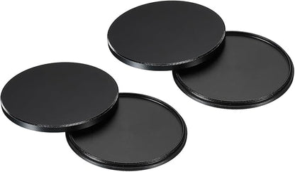 PATIKIL 67mm Lens Cap, 2 Pack Camera Lens Cap Cover Universal Front Metal Lens Filter Stacks Cap Protective Case for 67mm Camera Circular Polarizing Fader ND Filter, Black