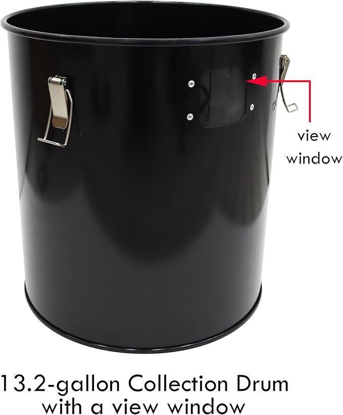 TECHTONGDA Cyclone Dust Separator 3.94inch Outlet for Vacuum Dust Collector Extractor Filter Woodworking with 13.2 Gallon Collection Drum