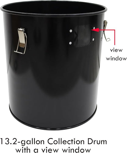 TECHTONGDA Cyclone Dust Separator 3.94inch Outlet for Vacuum Dust Collector Extractor Filter Woodworking with 13.2 Gallon Collection Drum