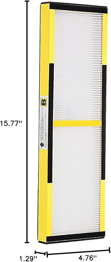 4 Pack HEPA only, FLT4825 True HEPA Filter B Replacement, Compatible with Guardian Air Purifier AC4825 AC4300 AC4800 AC4900 AC4850