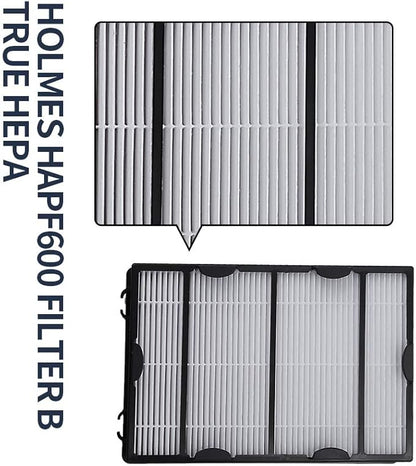 3PCS HAPF600 Air Filter and Pre Filter Replacement for Holmes Air Purifier HAP615 HAP625 HAP650 HAP725 HAP750 HAP1625 HAP1650 HAP1750, for GE 106633 106643 106653 106569 106853