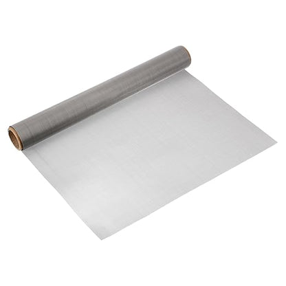 uxcell 2Pcs 120 Mesh 48" x 16" Woven Wire Mesh, 304 Stainless Steel Air Vent Filter Screen, Window Screen Mesh for DIY Projects Vents Cover Filtration Animals Fence