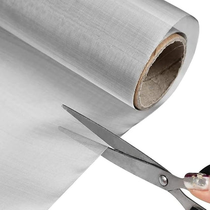 304 Stainless Steel Woven Mesh Screen, 250 Mesh Micro Aperture Cloth, Fine Metal Filter Sheet for Lab Kitchen and Workshop Use