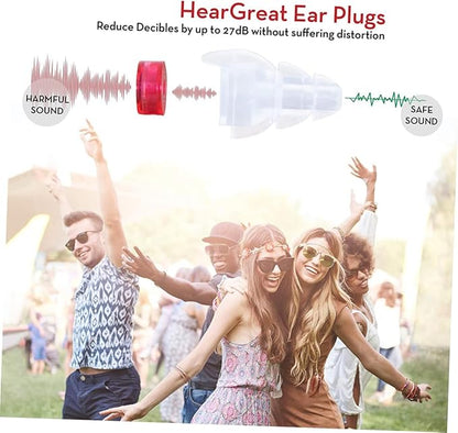 Reusable Silicone Noise Reduction Ear Protection Lightweight for Sleeping Concerts Work Bars Construction Sites Blue