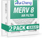 2 Pack Updated 6x6x1Air Filter, pertain Merv 8 HVAC Pleated A/C Furnace Filters (Actual Size: 5.75.5x5.75.5x0.75)