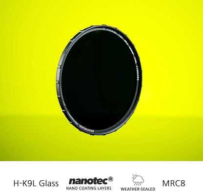 Breakthrough Photography 67mm X2 10-Stop Fixed ND Filter for Camera Lenses, Neutral Density Professional Photography Filter, MRC8, H-K9L Glass, Nanotec, Ultra-Slim, Weather-Sealed