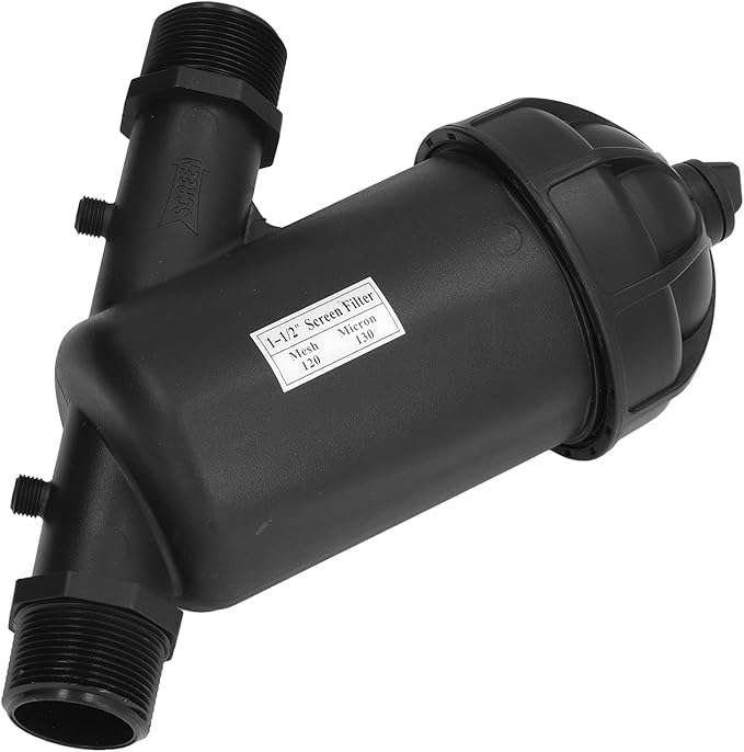120 Mesh Drip Filter G1 1 2 Male Thread Screen Filter For Gardening Greenhouse Irrigation With High Flow Capacity And Clog Design