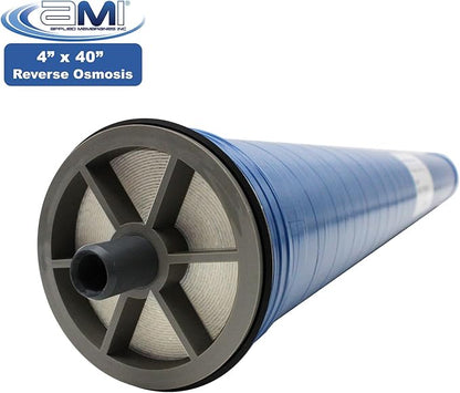 4x40 Extra-Low Energy Reverse Osmosis Membrane Element | 2860 GPD at 100 psi | 99% Rejection | Replacement Commercial XLE RO Membrane | Applied Membranes USA M-T4040AXLE…