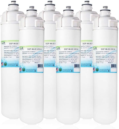 Swift Green Filters SGF-96-25 VOC-B Compatible Commercial Water Filter for EV9692-21,Cartridge 4FC, Made In USA (6 Pack)