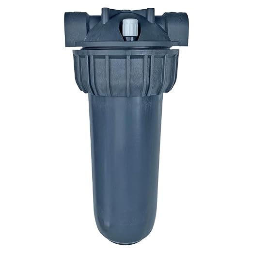Dishwasher Water Filter, KleenWater KW2510HW Under Sink Filtration System, Polyphosphate Filters for Hard Water and Cloudy Film Residue on Dishes and Glasses