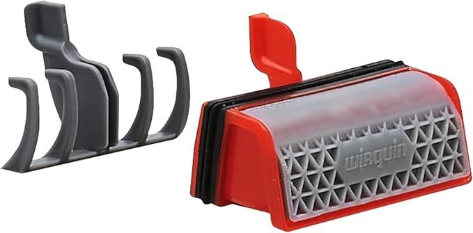 Wirquin 30723382 Slim+ Membrane with Removable Hair Filter for Shower Drain Plug, Red and Grey