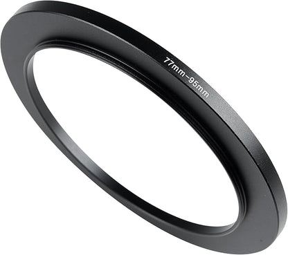 77-95mm Metal Step-Up/Down Ring Adapter Compatible with Mirrorless Cameras DSLR Lens, UV CPL ND Filter Thread Converter, Black