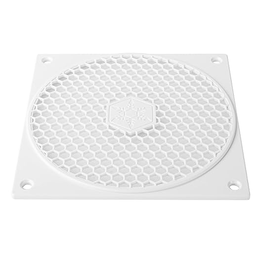Silverstone Technology FF121 White Colored 120mm Fan Filter with Honeycomb Grille, SST-FF121W
