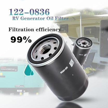ZHRANXZ122-0836 & 140-3116 Oil Air Filter Kit - OEM Replacement for Cummins Onan 4000/5500 RV Generators HGJAA HGJAB HGJAC Replaces B7238 84398