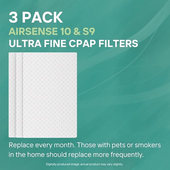 PURDOUX CPAP Filters for ResMed AirSense 10 and S9 Devices (Ultra Fine 3 Pack) - CPAP Supplies, CPAP Accessories, CPAP Supplies Filters for CPAP Machine