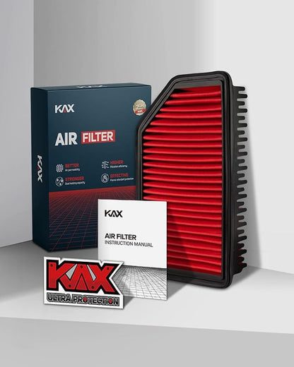 KAX Premium Engine Air Filter, GAF016 (CA11206) Replacement for Hyundai Accent, Veloster 2012-2017, Kia Rio, Soul 2012-2019 - Protect Engine Performance