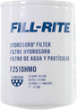 Fill-Rite F2510HM0 10-Micron Water Detecting Fuel Filter – 25 GPM Diesel, Gasoline, B20 Biodiesel & E15 Ethanol Compatible