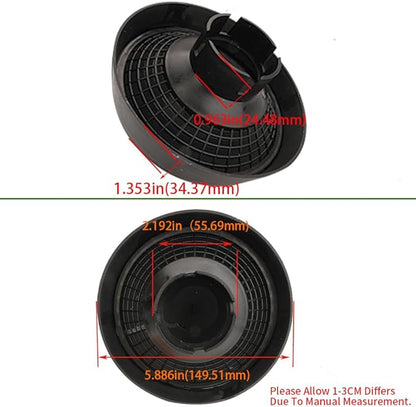TurboGuard Air Filter with Rain Cap Compatible with Vanguard Engines, Donaldson OEM 809907 Replacement, Durable Air Cleaner for Outdoor Power Equipment