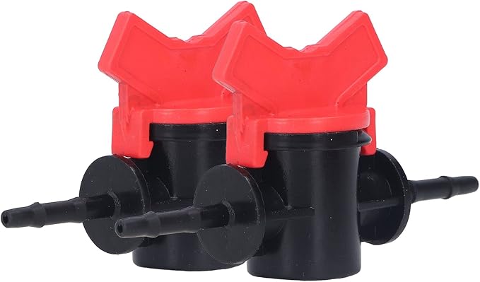 Regulator ABS Plastic Liquid Control Stop Valve for Domestic Water Pumps Solar Water Heaters Construction Sites 2PCS Straight Through Valve (3.5MM regulator)