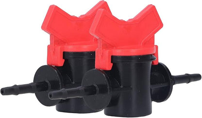 Regulator ABS Plastic Liquid Control Stop Valve for Domestic Water Pumps Solar Water Heaters Construction Sites 2PCS Straight Through Valve (3.5MM regulator)