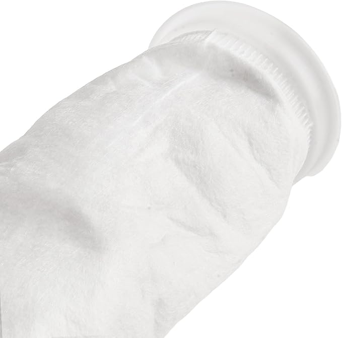 Filter Bag PP Non-Woven for Treatment, 25µm 50µm 100µm 150µm, Reusable Thermal Fixed Wool Monofilament Fabric, White Ø 105 mm x 380 mm(150µm-1pc)