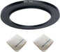 58mm Lens to 77mm Camera Lens Adapter 58mm to 77mm Step Up Ring Adapter Ring for All Brands of UV ND CPL, with Premium Lens Wiping Cloth 2 Pack(58mm-77mm)